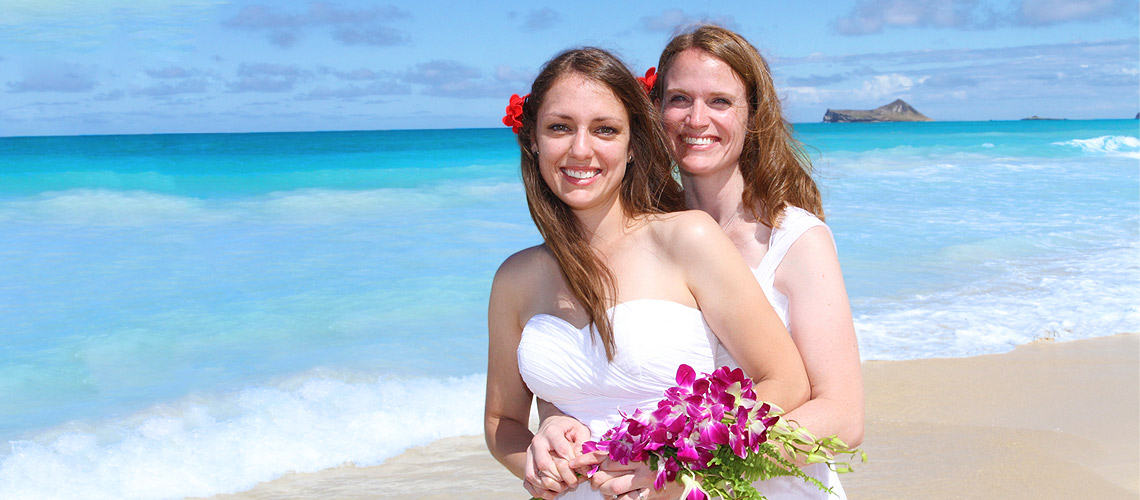 Same Sex Marriage Gay Lesbian Hawaii Wedding Sweet Hawaii