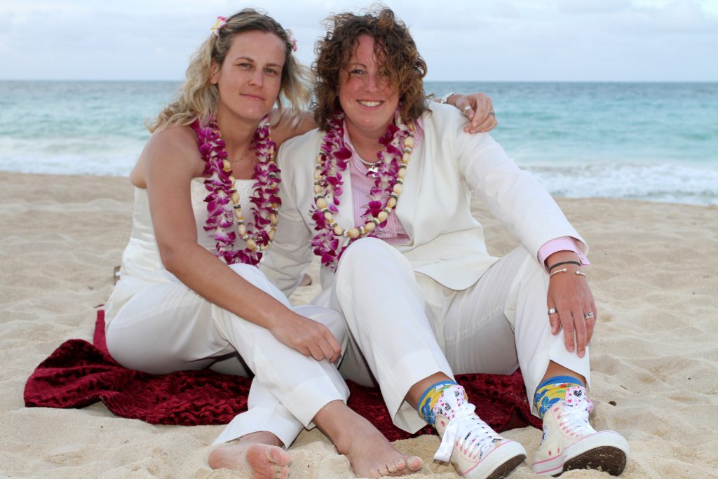 Same Sex Marriage Gay Lesbian Hawaii Wedding Sweet 