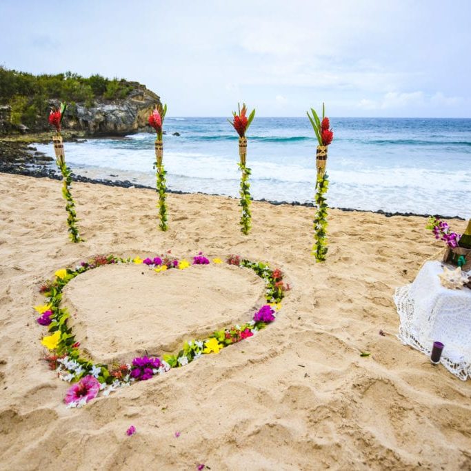 sacred hawaii wedding shipwreck beach kauai